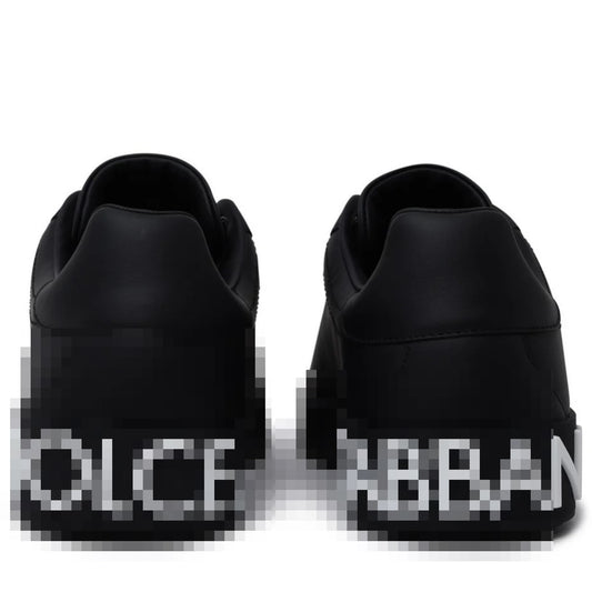 DG BLACK LOGO SNEAKERS
