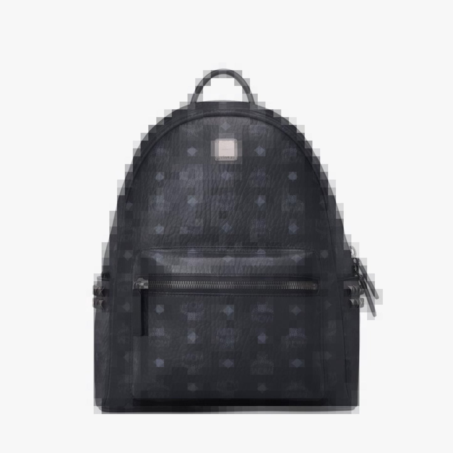 M(M BLACK LEATHER BACKPACK SIZE 40