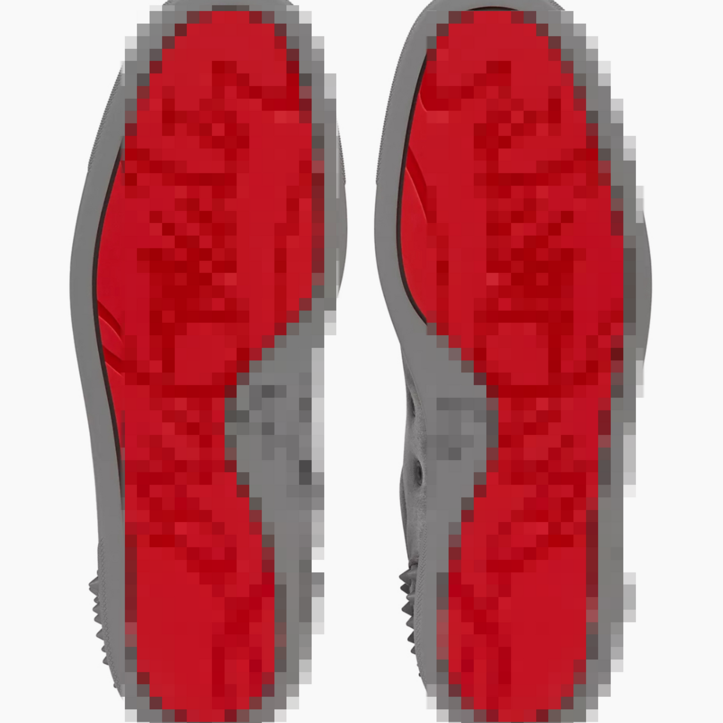 CL RED BOTTOM SNEAKERS GREY