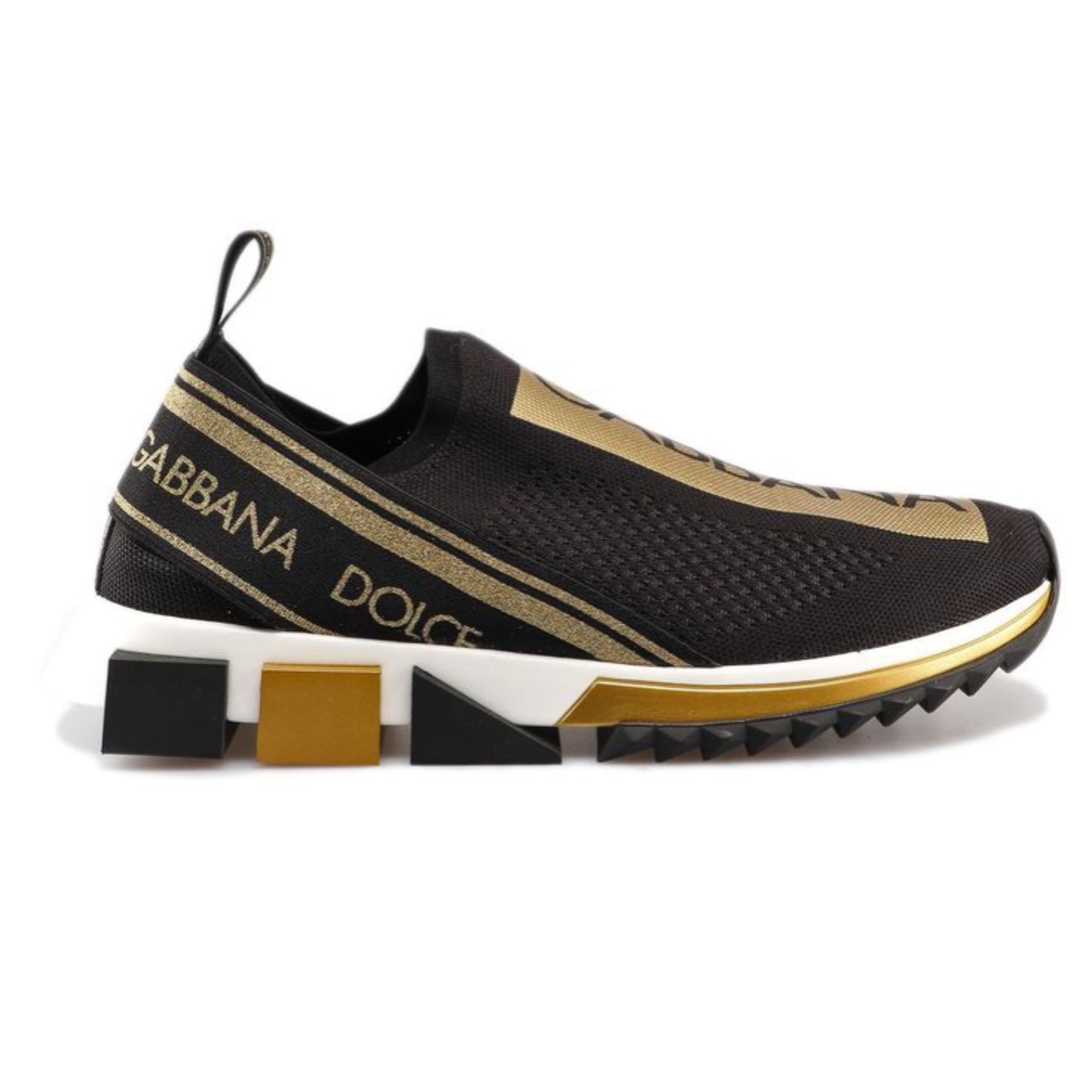 DG BLACK & GOLD SLIP ON