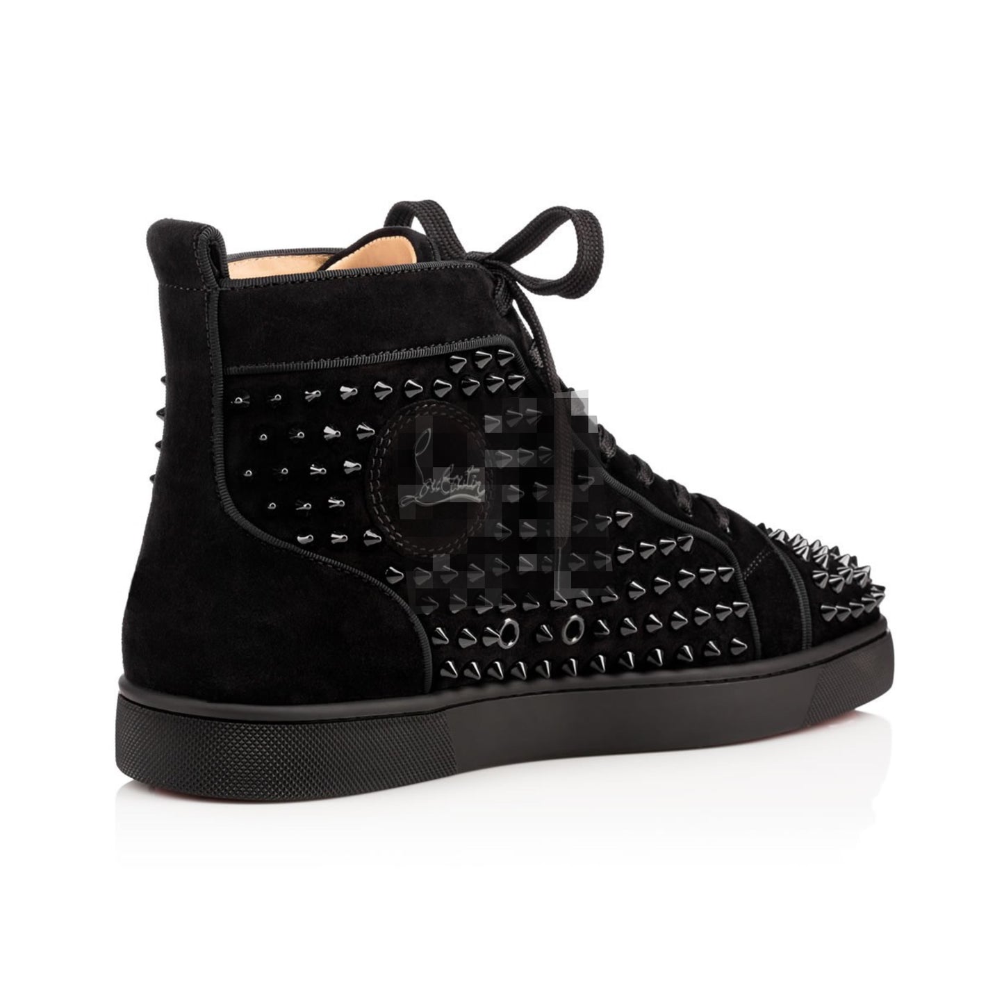 CL RED BOTTOM HIGH TOP SNEAKERS