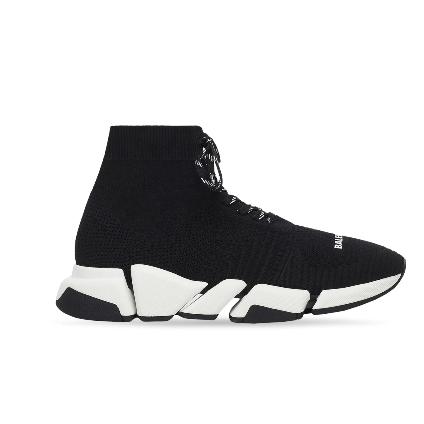 BALLENClAGA BLACK & WHITE LACE UP SNEAKERS