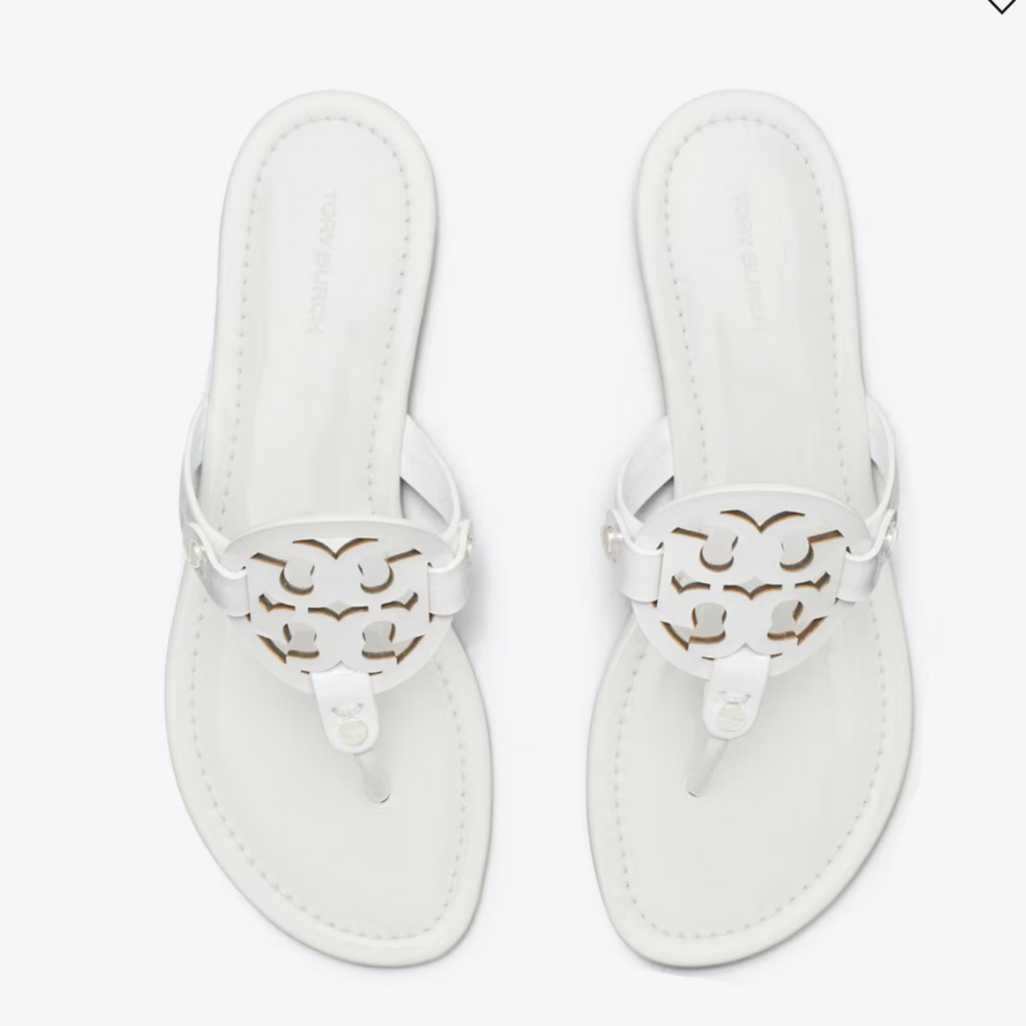 TB WHITE FLIP FLOPS
