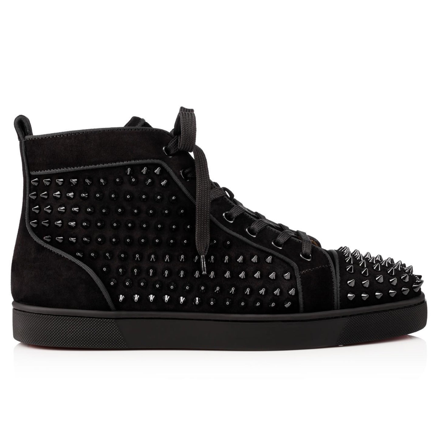 CL RED BOTTOM HIGH TOP SNEAKERS