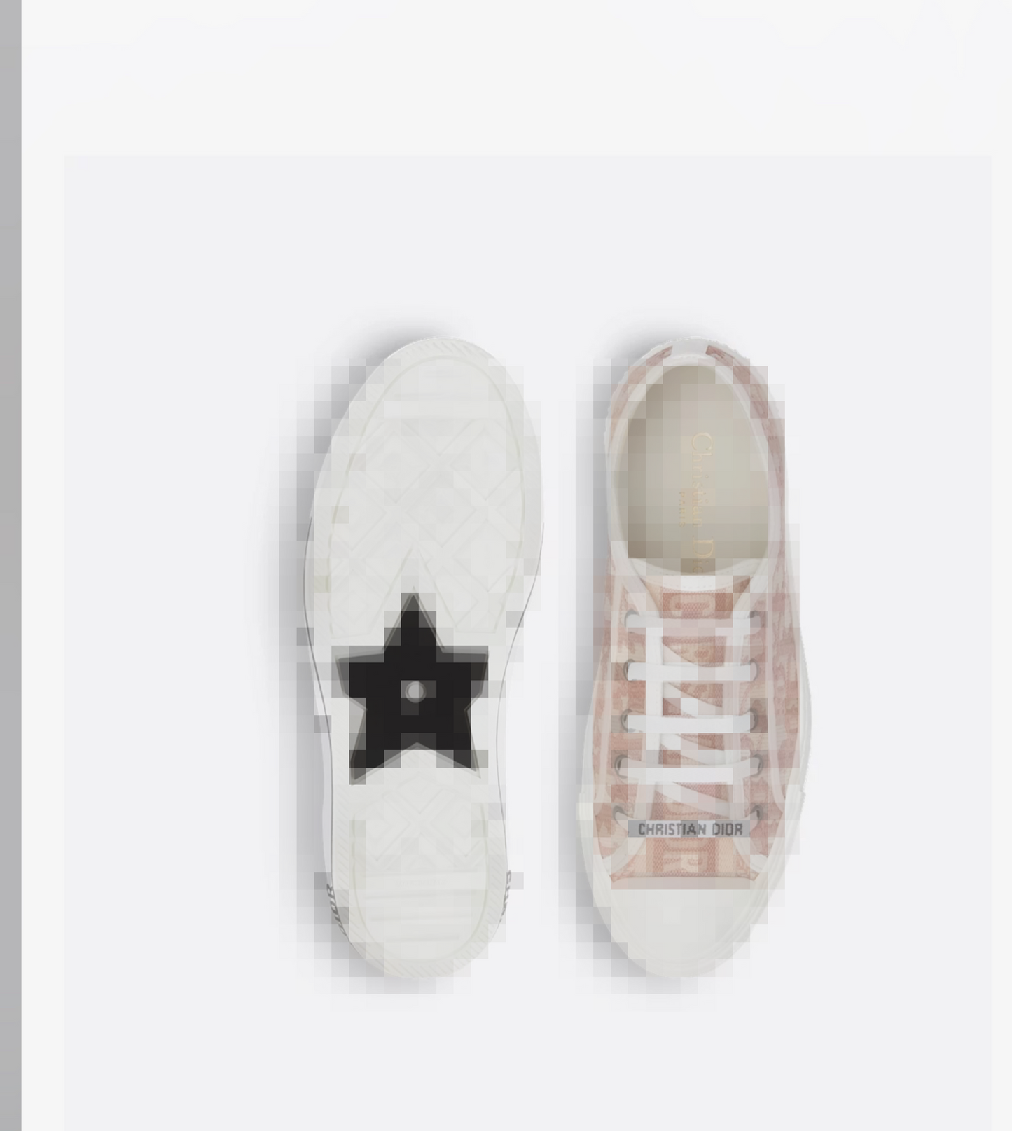 Di0R PINK & WHITE SNEAKERS