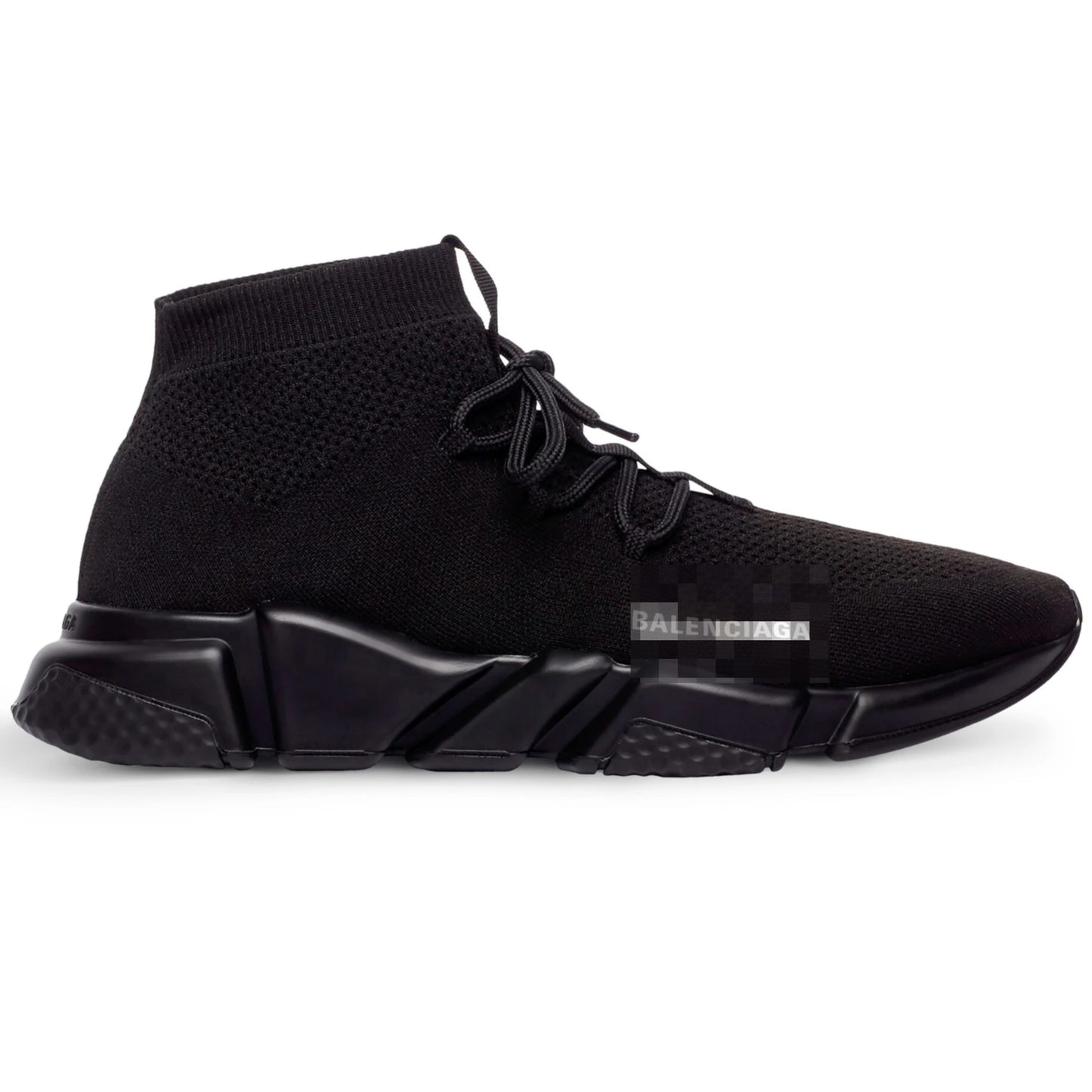 BALLENClAGA ALL BLACK LACE SNEAKERS
