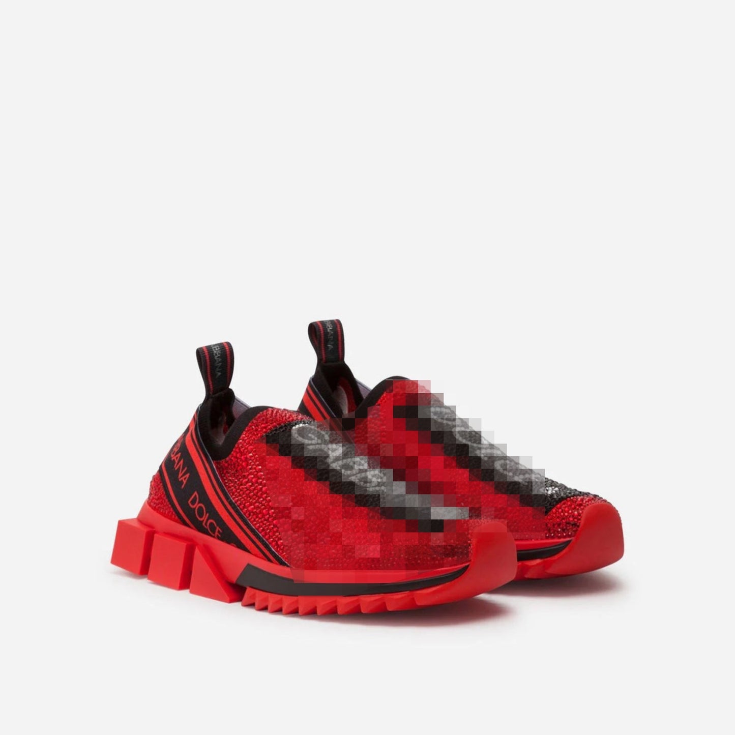 DG RED RHINESTONE SLIP ON