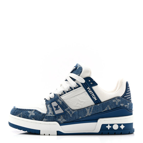 LV L0UIS BLUE TRAINER SNEAKERSS