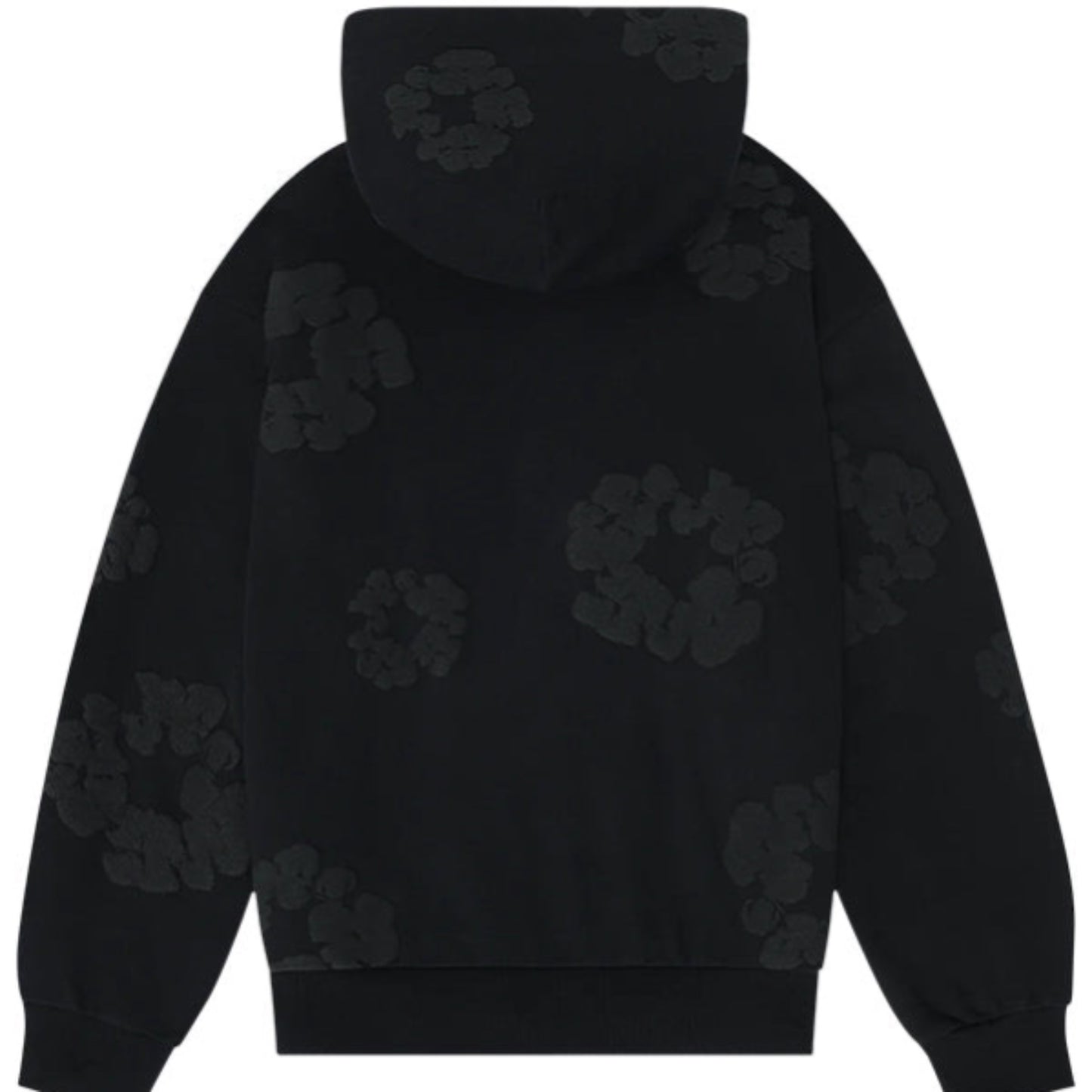 DENlM HOODlE BLACK MONOCHROME