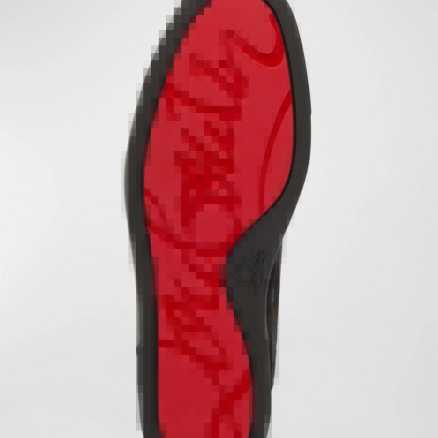 CL RED BOTTOM SNEAKERS BLACK SPIKES