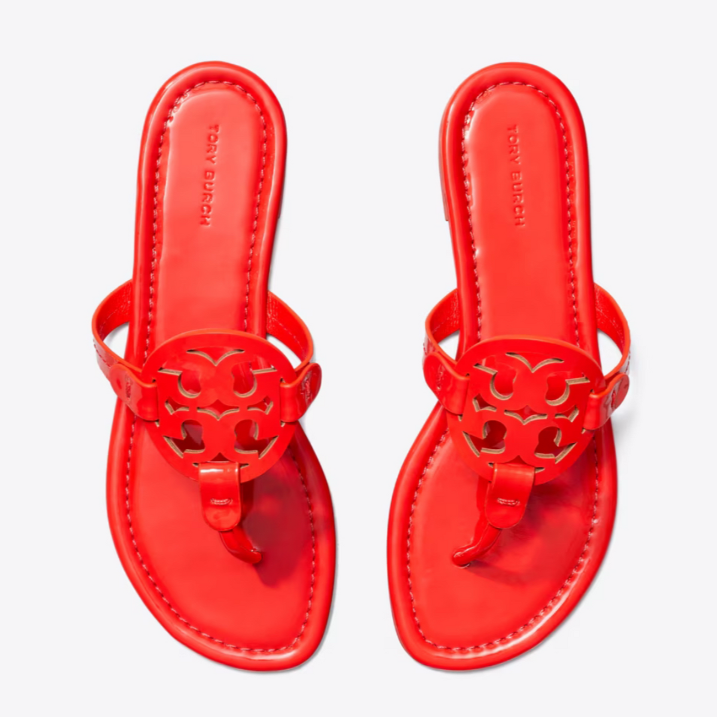 TB RED FLIP FLOPS