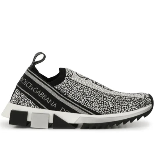 DG SILVER RHINESTONE SLIP ON