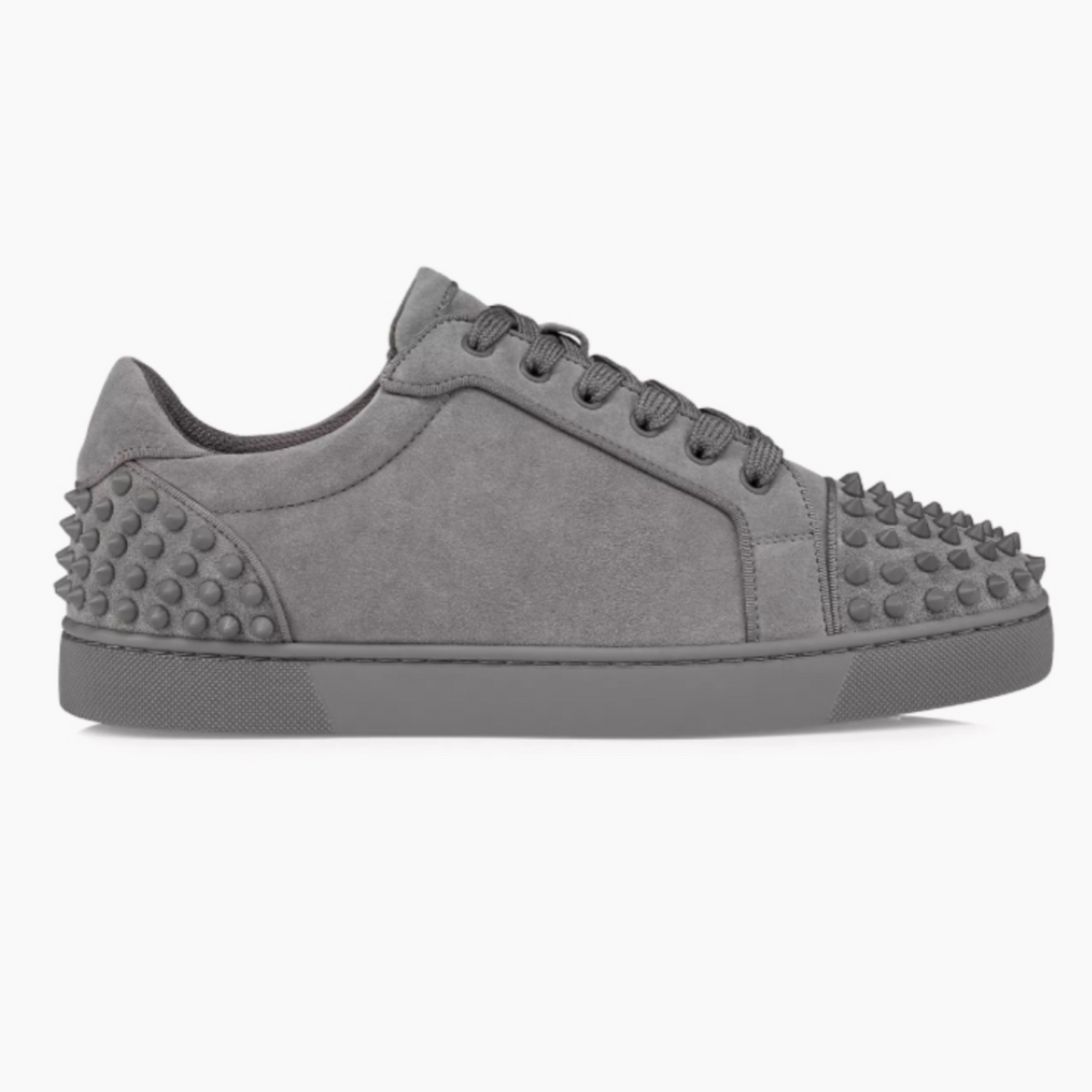 CL RED BOTTOM SNEAKERS GREY