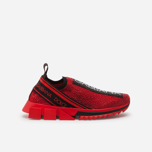 DG RED RHINESTONE SLIP ON